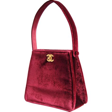 chanel red velvet purse|Chanel purses red clutch.